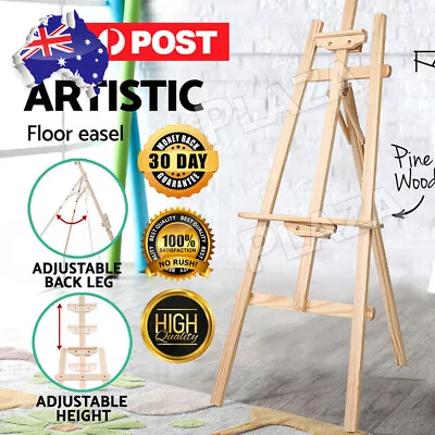 AUP Pine Wood Easel Artist Art Display Painting Shop Tripod Stand Wedding • $33.95