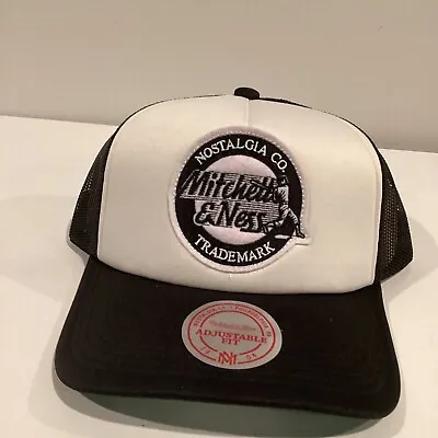 Mitchell & Ness Home Run Nostalgia Logo Mesh Foam Trucker Snapback Hat • $15.16