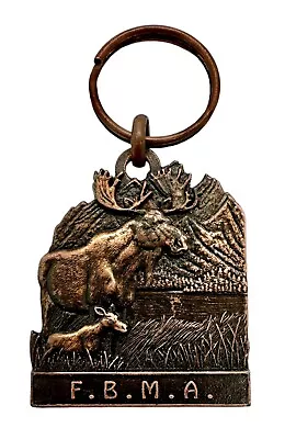 The Moose Alces F.B.M.A. Key Ring Florida Bermuda Moose Association Hunting • $10.80