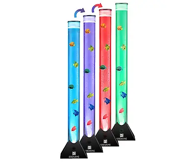 £24.99 • Buy HARMONIK LTD Colour Changing LED Sensory Bubble Tube Lamp Black Fish Water Light