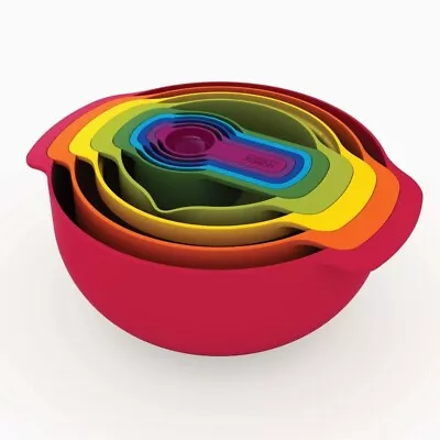 Joseph Joseph Nest 9 Plus Bowl Set - Red • $88