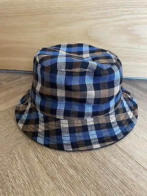 £69 • Buy Stunning Aquascutum Reversible Tartan Wool Bucket Hat Size Small Exc Cond