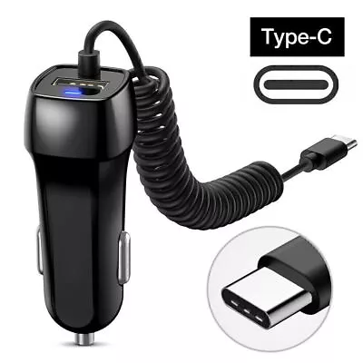 For IPhone 15 Samsung Cell Phone FAST Rapid Car Charge Type C Micro USB Charging • $5.99