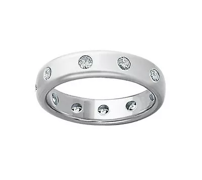 0.75 Men's Round Cut Diamond Eternity Wedding Band Ring • $1199