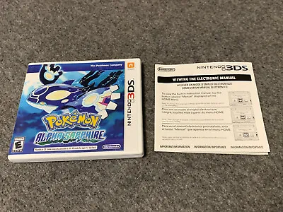 $8.99 • Buy Pokemon: Alpha Sapphire (Nintendo 3DS, 2014) CASE AND MANUAL ONLY