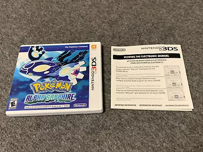 $8.99 • Buy Pokemon: Alpha Sapphire (Nintendo 3DS, 2014) CASE AND MANUAL ONLY