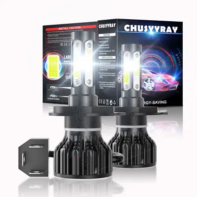 For Hyundai Accent 2015-2022 W/o Projector H4 9003 LED Headlights Bulbs 6000K • $13.99