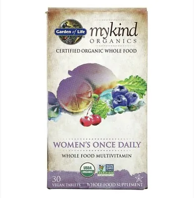 Garden Of Life-Mykind Organic Women's Once Daily Multivitamin-30 Vegan Tablets • $17