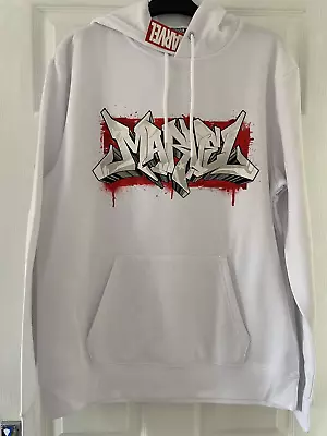 £4 • Buy Bnwt Marvel White Hoodie Hooded Sweatshirt - Size Medium