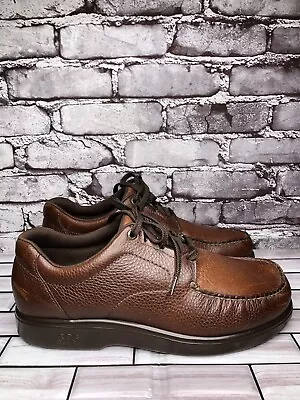 SAS Tripad Comfort Brown Pebbled Leather Lace Up Oxford Walking Shoes Men Sz 12M • $39.99