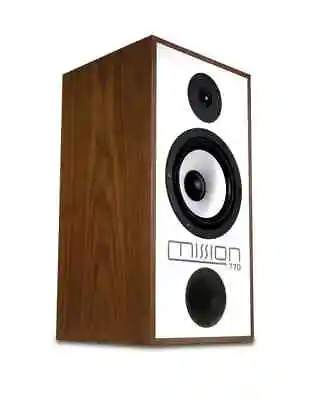 Mission 770 Bookshelf Speaker System Pair Walnut • $4250