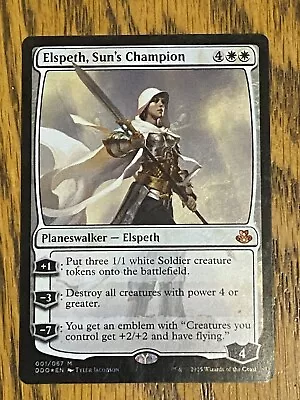 X1 FOIL Elspeth Sun's Champion LP  DDO MTG 001/067 • $13