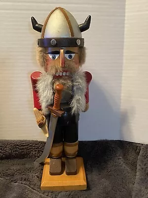 STEINBACH Nutcracker Viking Red Vintage Holiday Decor Collectible • $60