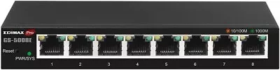 8-Port Gigabit Web Smart Switch 802.1Q VLAN IGMP Snooping V1~v3 GS-5008E Edimax • $54.98