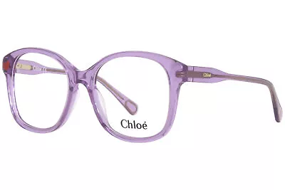 Chloe CC0013O 002 Eyeglasses Frame Youth Girl's Violet Transparent Full Rim 48mm • $69.95