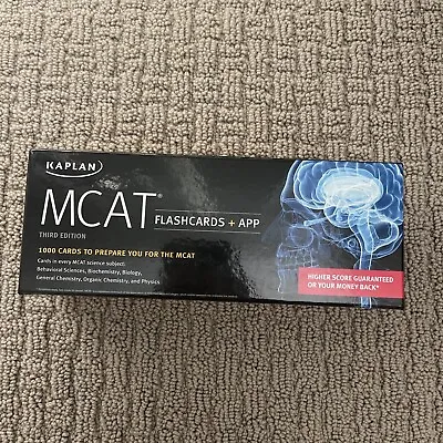 Kaplan MCAT Flashcards + App (Kaplan Test Prep) - Cards - VERY GOOD • $10