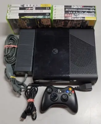 $119.99 • Buy Xbox 360 E (1538) (250GB) Game Console Bundle (10 Games, 1 Controller) (TESTED)
