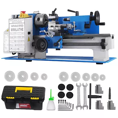 VEVOR Mini Metal Lathe 7 X12  Metalworking Machine Variable Speed 2250 RPM • $419.34