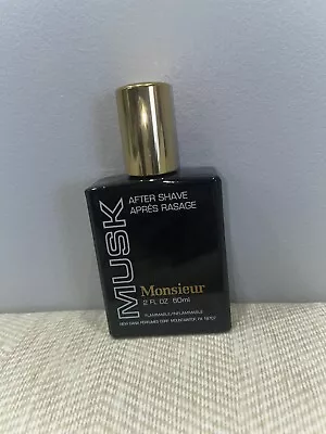 MONSIEUR MUSK AFTER SHAVE SPLASH By DANA 2 Fl. Oz • $20