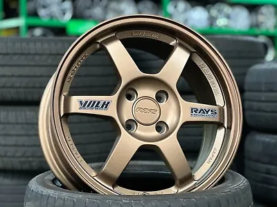 NEW (4 Wheels) 16x7J AOW TE37 MATTE BRONZE Flow Formed 4x100 Fit HONDA TOYOTA • $1093