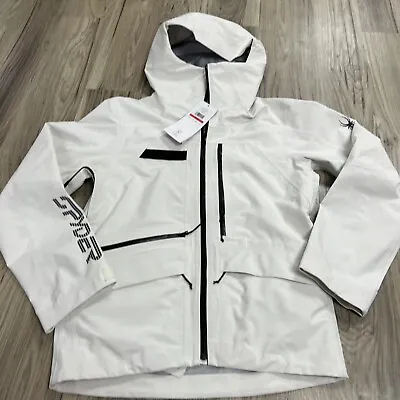 Spyder Sanction Shell Ski Jacket Vanilla Ice Men’s Size XSmall NWT $399 • $175