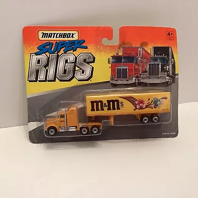 M&M's SEMI TRACTOR TRAILER    1995 MATCHBOX SUPER RIGS    1:87 DIE-CAST • $14.99