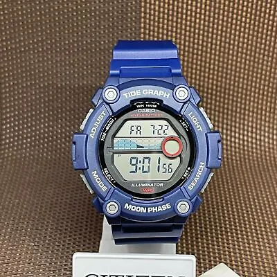 Casio WS-1300H-2A Youth Digital Marine Sport Tide Graph Moon Data Men's Watch • £28.73