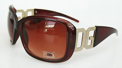 BNWT Lady's Oversize DG Fashion Sunglasses Brown Color/UV400/Free Case • $24.95