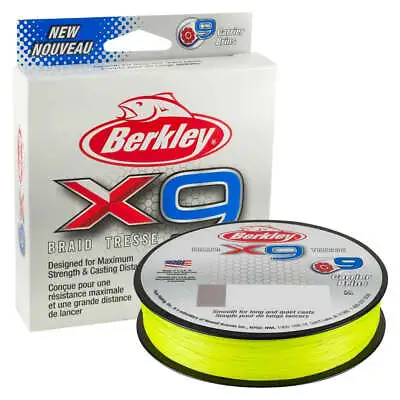 $16.79 • Buy Berkley X9 Braided Fishing Line Flame Green 150m