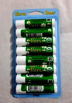 Sierra Bees Organic Lip Balms   Tamanu & Tea Tree  8 Pack 0.15 Oz (4.25 G) Each • $29.99