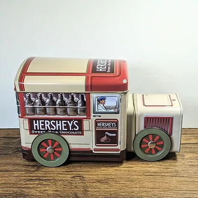 Vintage - 7½  Hershey's Collector Tin Sweet Milk Chocolate Truck Wheels Turn • $19.99