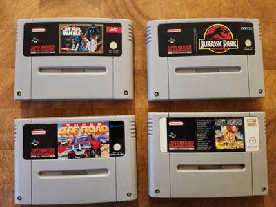 £27 • Buy Metal Marines + Super Off Road + Star Wars + Jurassic Park Snes Bundle Nintendo 