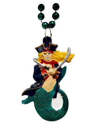 Pirate Lady Mermaid Gasparilla Mardi Gras Beads Necklace • $5.49