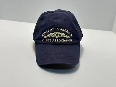 Vintage Hat Strapback AOPA Aircraft Owners & Pilots Association Blue • $12.99