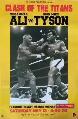 Muhammad Ali Vs. Mike Tyson Poster 24 X 36 • $20.95