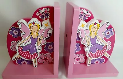 Pink Purple  Wooden Fairy Bookends • £12.99