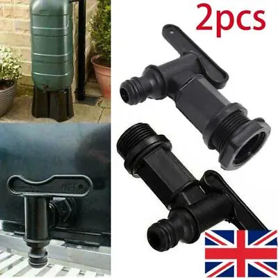 1/2x Replacement Water Butt Tap Barrel Plastic Adaptor Beer Home Rain Brews UK • £5.08