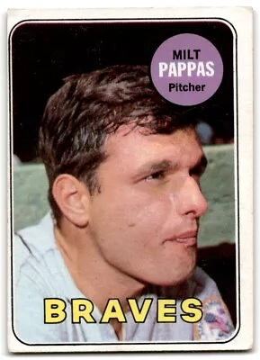 1969 Topps #79 Milt Pappas (miscut) Atlanta Braves • $1.99