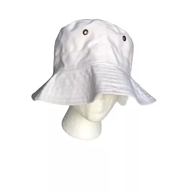 100% Cotton Bucket Hat Fisherman Unisex Visor Sun Safari Travel Beach Vacay Cap • $10