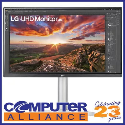 27  LG 27UP850N-W 4K UHD HDR400 IPS FreeSync USB-C Monitor • $499