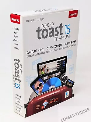 Roxio Toast 15 Titanium For Mac ~ Capture Copy Edit Share - NEW • $34.99