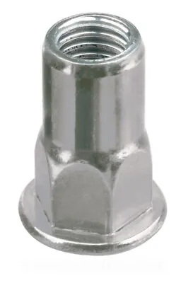 Half Hex Body Hexagon Flat Head Steel Rivet Nut (Sizes M4 | M5 | M6 | M8 | M10) • £0.99