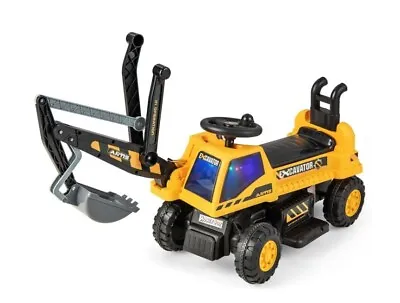 £69.99 • Buy Kids Electric Ride On Digger 6V Battery Powered Construction Toy Car Excavator