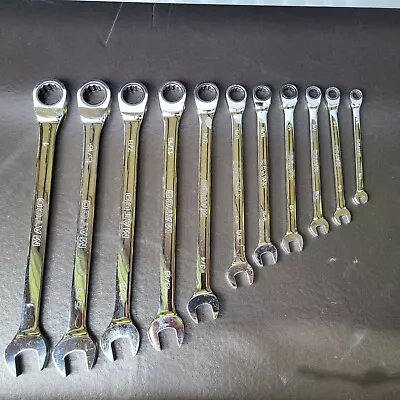 Matco Tools SAE Ratchet Combination Wrench Extra Long 11 Piece • $320