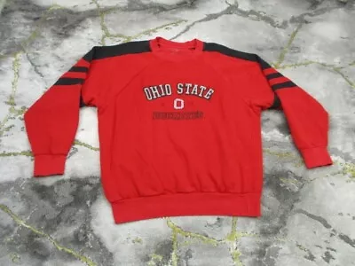 VINTAGE Ohio State Buckeyes Crewneck Sweatshirt Mens Large Pullover Adult OSU • $25.27