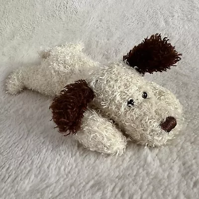 Mary Meyer Scruffy Shaggy Puppy Dog Cream Brown 9” Laying Flat Plush Stuffed Toy • $11