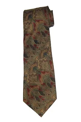 Vintage Liberty Of London Tie England Tana Lawn Brown Red Men's • $19.99