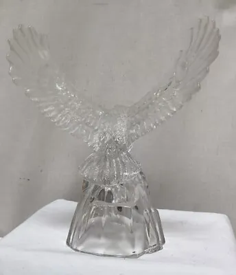Vintage RCR Oneida Eagle Landing Crystal Clock Desk Mantel Italy NIB • $67.92