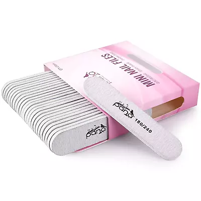 25Pcs -  Mini Double-Sided Emery Nail File For Manicure Pedicure Natural And  • $9.53