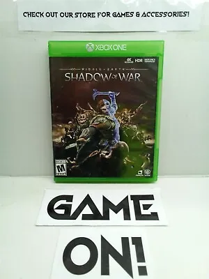 Middle-Earth: Shadow Of War - Xbox One - Complete Tested Working - Free Ship • $7.95